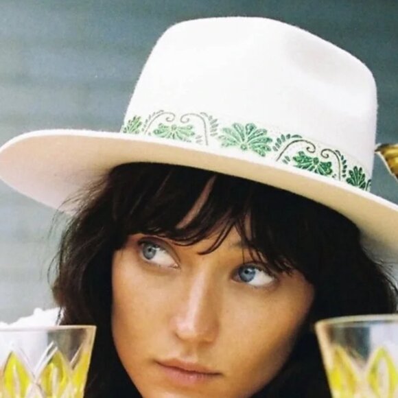 NWT Lack of Color Ivy Beverly Sun Hat White & Ivory Large Retail Price $149.00 - Picture 7 of 14